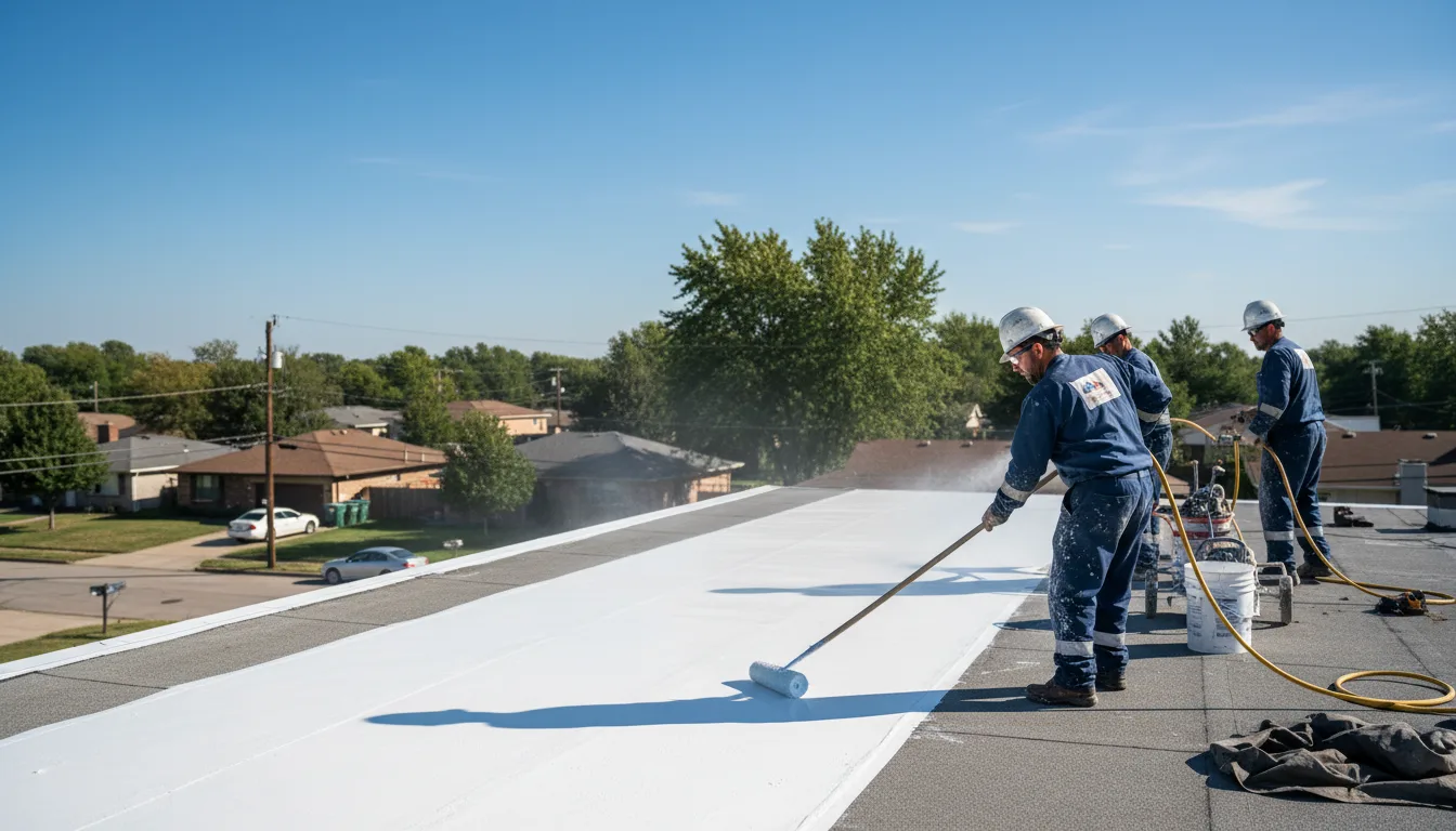 Commercial roof coating in Fleetwood, PA near me